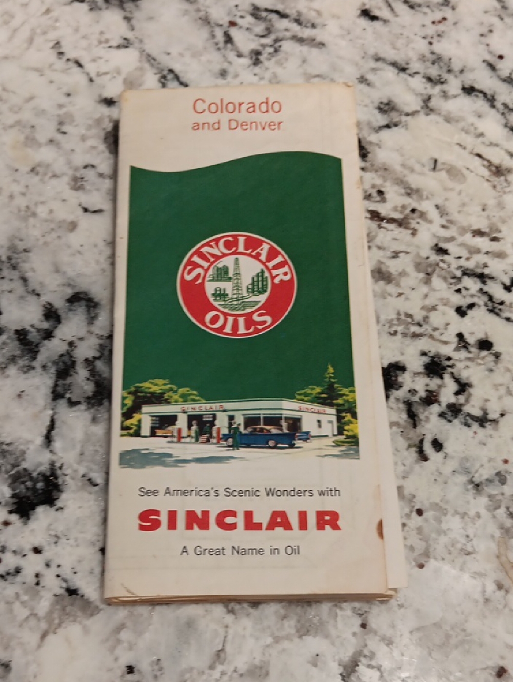 Vintage Sinclair Colorado Map